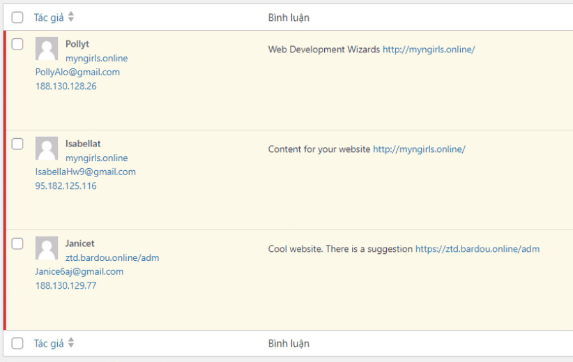 Chặn comment spam trong WordPress